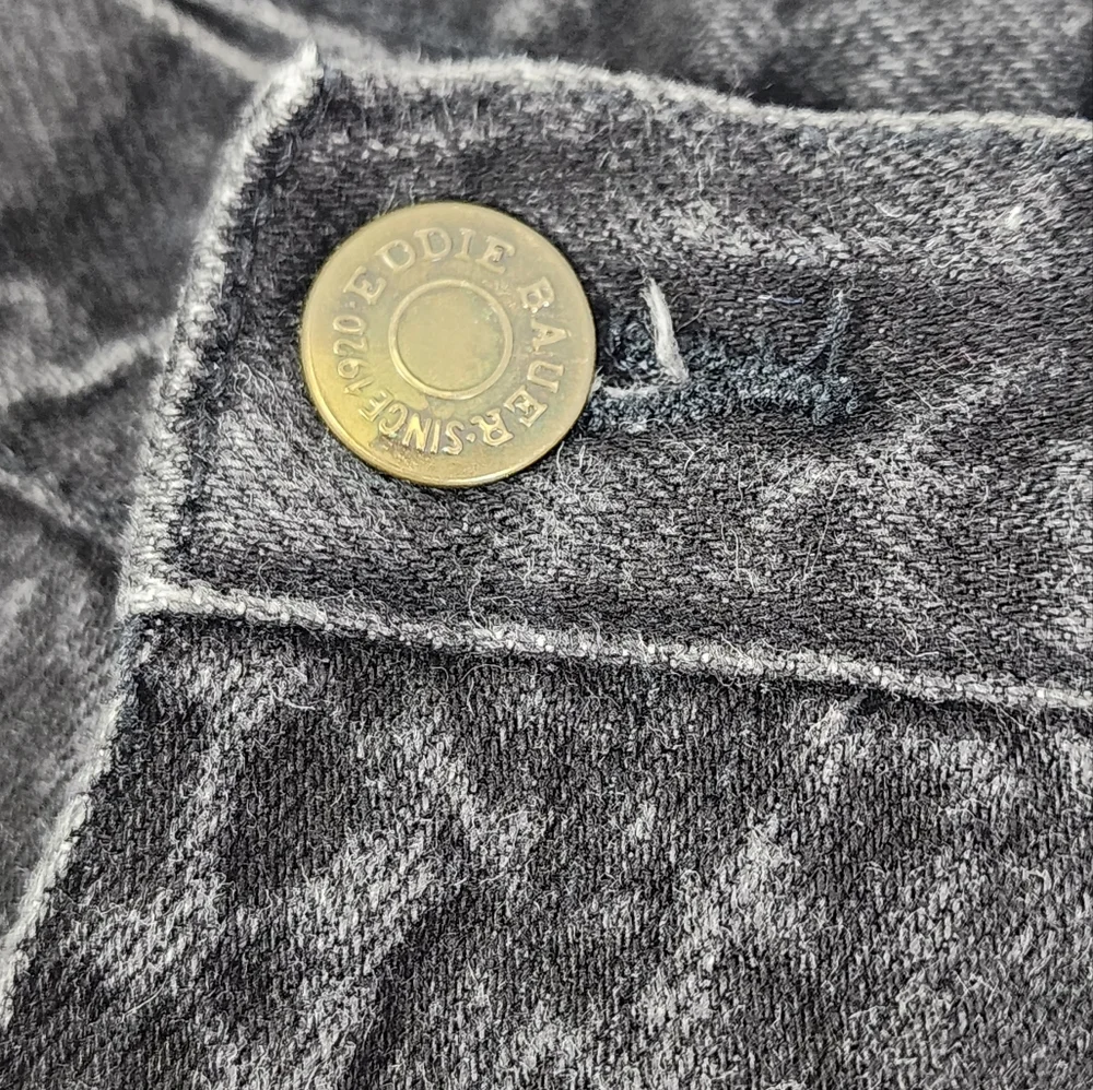 VINTAGE 90s EDDIE BAUER OUTDOORS WOMEN'S JEANS, SIZE 12, BLACK